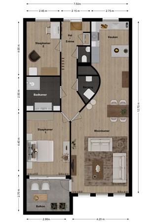 Citadel 28, 4285 EH Woudrichem - Plattegrond Citadel 28 Woudrichem.jpg