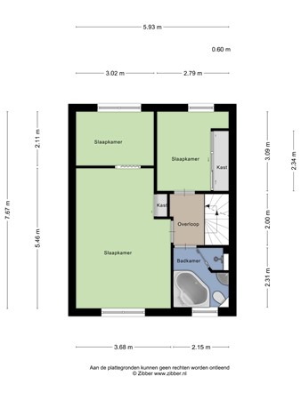 Akkerstraat 1, 4265 HZ Genderen - Plattegrond Akkerstraat 1 Genderen Verdieping.jpg