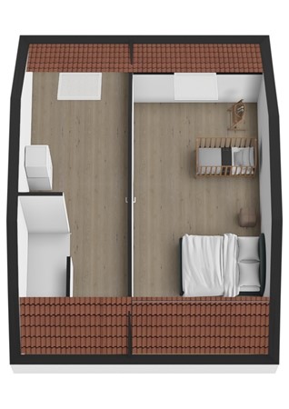 Van Hogendorpstraat 13, 4286 BJ Almkerk - Plattegrond 3D Van Hogendorpstraat 13 Almkerk Zolder.jpg