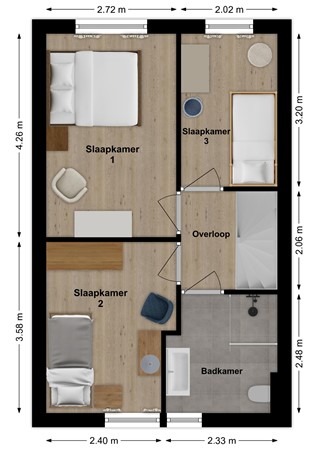 Van Nederveenpad 20, 3371 HX Hardinxveld-Giessendam - Plattegrond Van Neederveenpad 20 Hardinxveld-Giessendam Verdieping.jpg