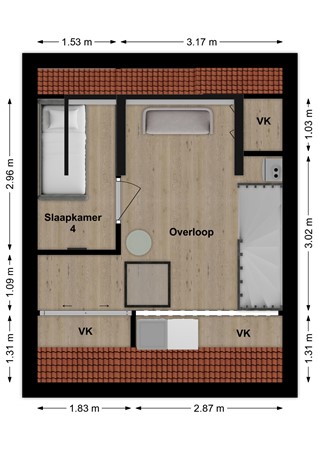 Van Nederveenpad 20, 3371 HX Hardinxveld-Giessendam - Plattegrond Van Neederveenpad 20 Hardinxveld-Giessendam Zolder.jpg