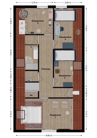 Maasdijk 229, 4261 AK Wijk en Aalburg - Plattegrond Maasdijk 229 Wijk en Aalburg Verdieping.jpg