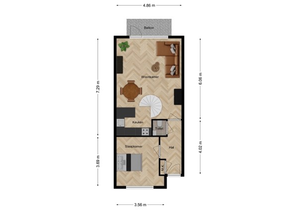 Zuidhaven 111, 4761 CV Zevenbergen - 1 - Plattegrond EV.jpg