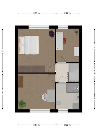 Wilgenstraat 13, 4266 EE Eethen - Plattegrond Wilgenstraat 13 Eethen Verdieping.jpg