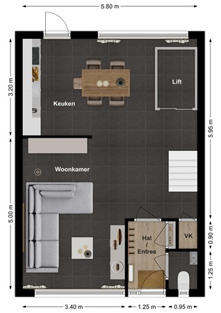 Esdoornstraat 27, 5306 XS Brakel - Plattegrond Esdoornstraat 27 Brakel Begane grond.jpg