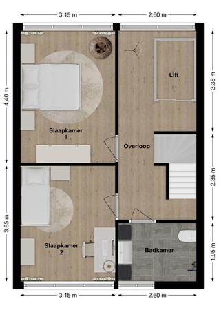 Esdoornstraat 27, 5306 XS Brakel - Plattegrond Esdoornstraat 27 Brakel Verdieping.jpg
