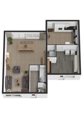 Chrysantenstraat 2, 4261 CP Wijk en Aalburg - Plattegrond 3D Chrysantenstraat 2 Wijk en Aalburg Begane grond.jpg