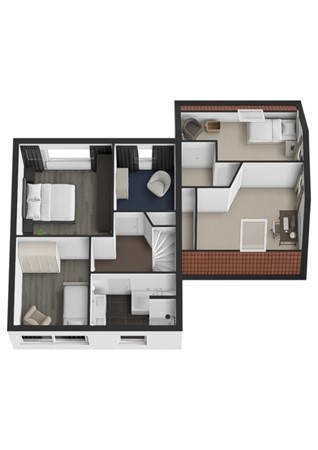 Chrysantenstraat 2, 4261 CP Wijk en Aalburg - Plattegrond 3D Chrysantenstraat 2 Wijk en Aalburg Verdieping.jpg