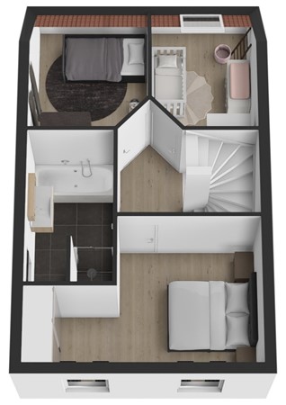 Louwrens Penninghof 15, 4287 LW Waardhuizen - Plattegrond 3D Louwrens Penninghof 15 Waardhuizen Verdieping.jpg