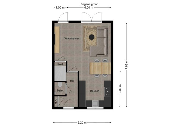 Mgr. Bekkersstraat 62, 5146 DV Waalwijk - 1 - Plattegrond BG.jpg