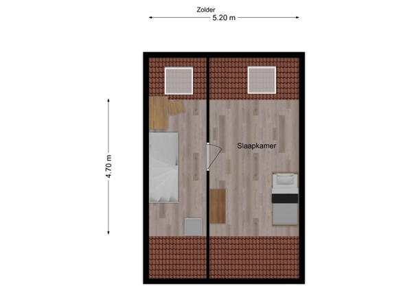 Mgr. Bekkersstraat 62, 5146 DV Waalwijk - 3 - Plattegrond Z.jpg