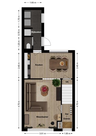 Van Heldenstraat 86, 4251 BT Werkendam - Plattegrond Van Heldenstraat 86 Werkendam Begane grond.jpg