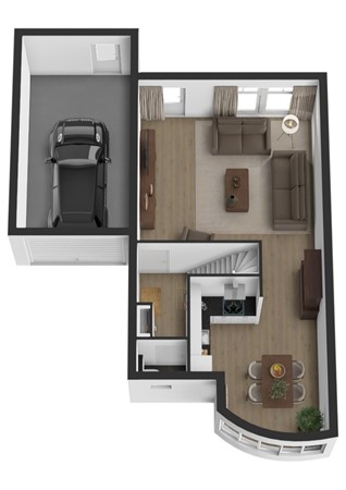 Vlinderslag 52, 4286 GK Almkerk - Plattegrond 3D Vlinderslag 52 Almkerk Begane grond.jpg