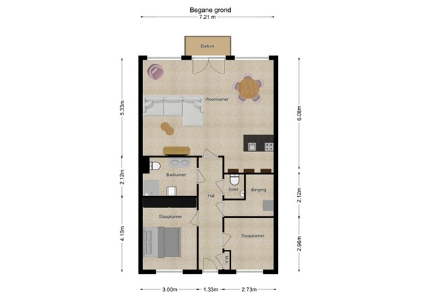 Het Fort 58, 5146 CJ Waalwijk - 1 - Plattegrond.jpg