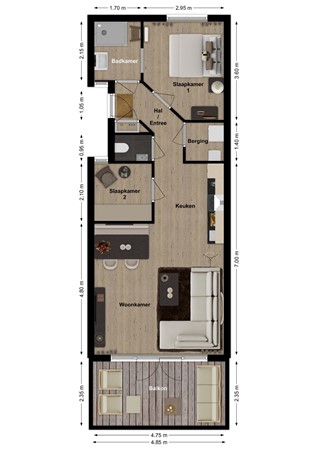 De Riethof 35, 4283 RA Giessen - Plattegrond Riethof 35 Giessen.jpg