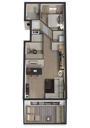 De Riethof 35, 4283 RA Giessen - Plattegrond 3D De Riethof 35 Giessen.jpg
