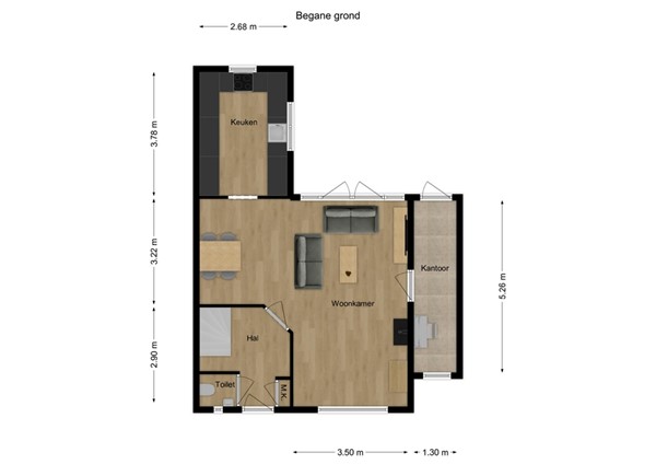 Rembrandtlaan 42, 5161 ES Sprang-Capelle - 1 - Plattegrond BG.jpg