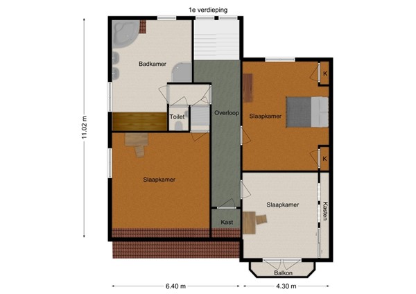 Benedenkerkstraat 87, 5165 CB Waspik - 2 - Plattegrond EV.jpg