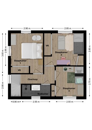 Aalburgsestraat 36, 4261 BK Wijk en Aalburg - Plattegrond Aalburgsestraat 36 Wijk en Aalburg Verdieping.jpg