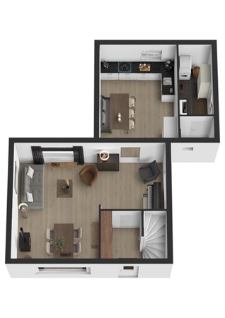 Reeweg 18, 4251 XJ Werkendam - Plattegrond 3D Reeweg 18 Werkendam Begane grond.jpg