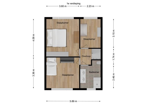 Lage Zandschel 26B, 5171 TG Kaatsheuvel - 2 - Plattegrond EV.jpg