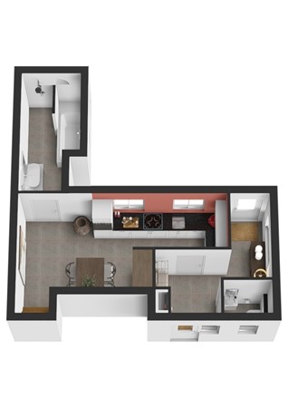 Kerkweg 40, 4255 GD Nieuwendijk - Plattegrond 3D Kerkweg 40 Nieuwendijk NB Begane grond.jpg