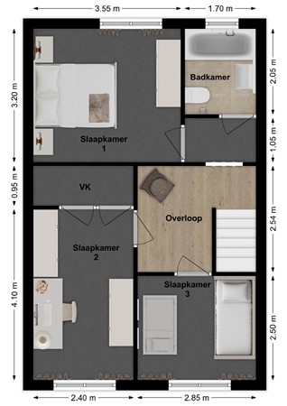 Vissersdijk 84, 4251 EE Werkendam - Plattegrond  Vissersdijk 84 Werkendam Verdipeing.jpg