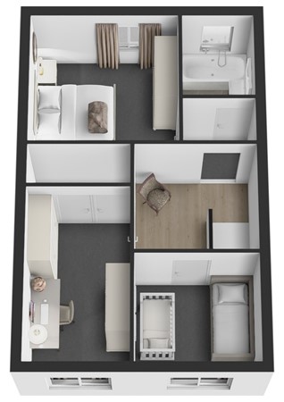 Vissersdijk 84, 4251 EE Werkendam - Plattegrond 3D Vissersdijk 84 Werkendam Verdieping.jpg