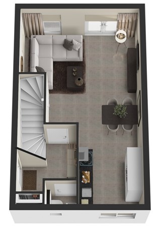 Lindestraat 12, 4266 EG Eethen - Plattegrond 3D Lindestraat 12 Eethen Begane grond.jpg