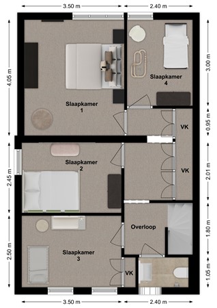 Langestraat 30, 4261 AB Wijk en Aalburg - Plattegrond Langstraat 30 Wijk en Aalburg Verdieping.jpg