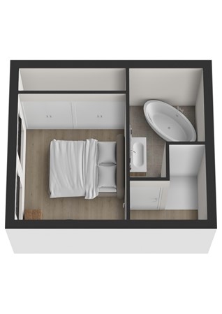 Hoogstraat 23B, 4251 CH Werkendam - Plattegrond 3D Hoogstraat 23b Werkendam 1e verdieping.jpg