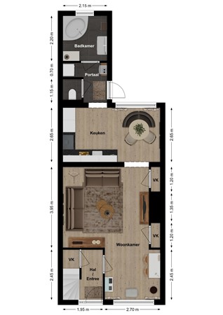 Havenstraat 2, 4251 BB Werkendam - Plattegrond Havenstraat 2 Werkendam Begane grond.jpg