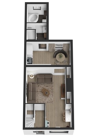 Havenstraat 2, 4251 BB Werkendam - Plattegrond 3D Havenstraat 2 Werkendam Begane grond.jpg