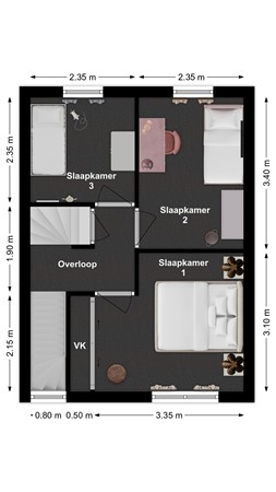 Havenstraat 2, 4251 BB Werkendam - Plattegrond Havenstraat 2 Werkendam Verdieping.jpg