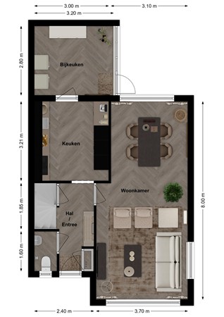 Parallelweg 56, 4283 GS Giessen - Plattegrond Parallelweg 56 Giessen Begane grond.jpg