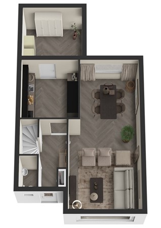 Parallelweg 56, 4283 GS Giessen - Plattegrond 3D Parallelweg 56 Giessen Begane grond.jpg
