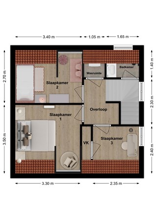 Hogelandstraat 19, 4283 GJ Giessen - Plattegrond Hogelandstraat 19 Giessen Verdieping.jpg