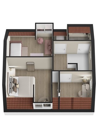 Hogelandstraat 19, 4283 GJ Giessen - Plattegrond 3D Hogelandstraat 19 Giessen Verdieping.jpg