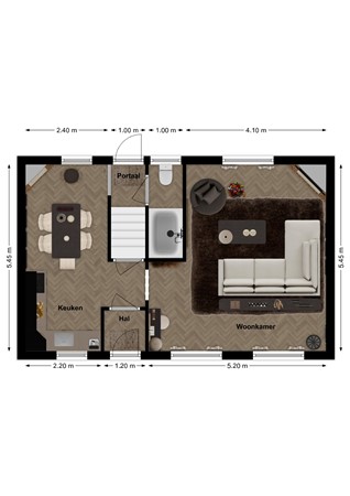 Vissersdijk 94, 4251 EE Werkendam - Plattegrond Vissersdijk 94 Werkendam Begane grond.jpg