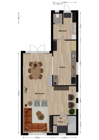 Jagerspad 4, 4283 GM Giessen - Plattegrond Jagerspad 4 Giessen Begane grond.jpg