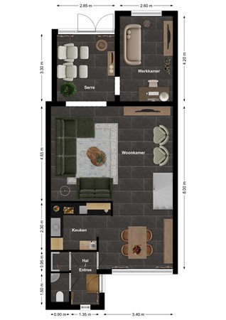 Mr. Simon Buijsstraat 16, 4931 RC Geertruidenberg - Plattegrond Meester Simon Buijsstraat 16 Geertruidenberg Begane grond.jpg