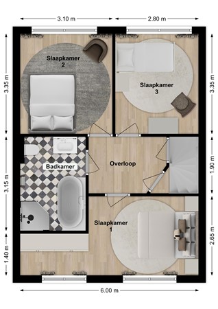 Mr. Simon Buijsstraat 16, 4931 RC Geertruidenberg - Plattegrond Meester Simon Buijsstraat 16 Geertruidenberg Verdieping.jpg