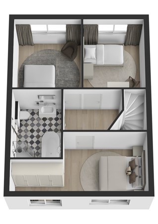 Mr. Simon Buijsstraat 16, 4931 RC Geertruidenberg - Plattegrond 3D Meester Simon Buijsstraat 16 Geertruidenberg Verdieping.jpg