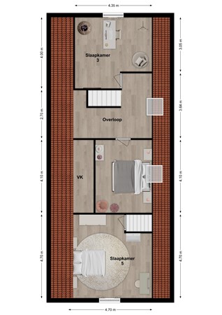 Kildijk 45, 4255 TB Nieuwendijk - Plattegrond Kildijk 45 Nieuwendijk NB Verdieping.jpg