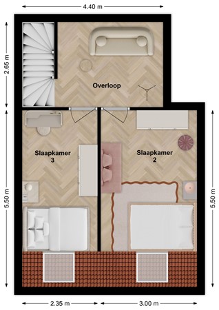 Julianastraat 17A, 4273 CD Hank - Plattegrond Julianastraat 17a Hank Verdieping.jpg