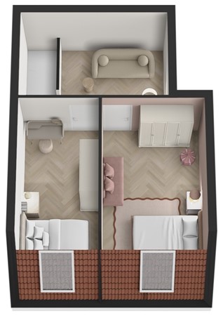 Julianastraat 17A, 4273 CD Hank - Plattegrond 3D Julianstraat 17a Hank Verdieping.jpg
