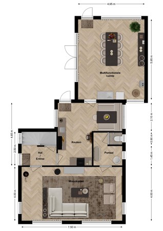 Rijksstraatweg 15, 4254 XA Sleeuwijk - Plattegrond Rijksstraatweg 15 Sleeuwijk Begane grond.jpg