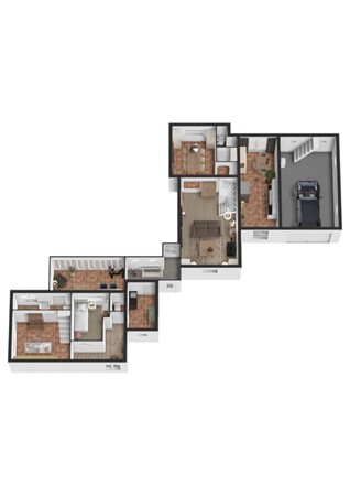 Korn 27, 4271 BM Dussen - Plattegrond 3D Korn 27 Dussen Begane grond.jpg