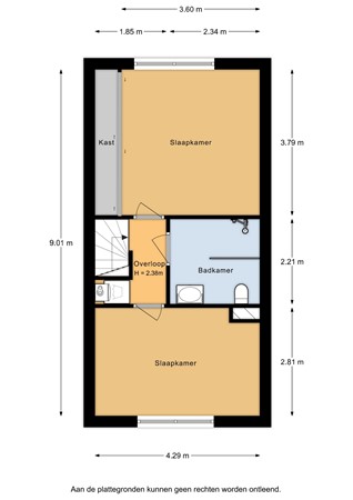 Melkweg 14, 4286 CE Almkerk - Plattegrond Melkweg 14 Almkerk Verdieping.jpg