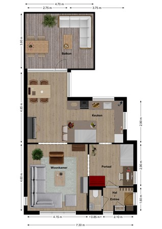 Kildijk 48, 4255 TB Nieuwendijk - Plattegrond Kildijk 48 Nieuwendijk NB Begane grond.jpg